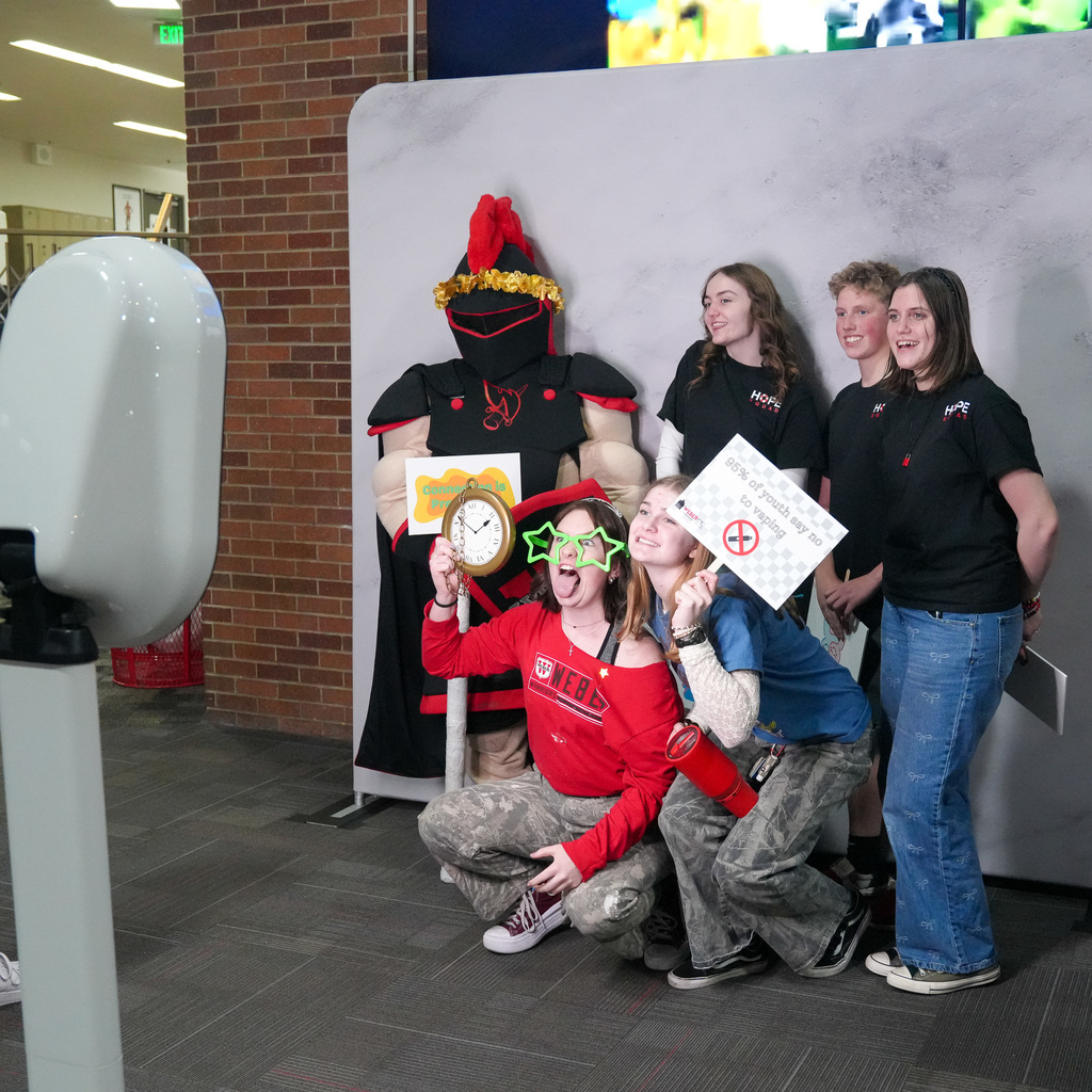 Wellness fair booths and participants