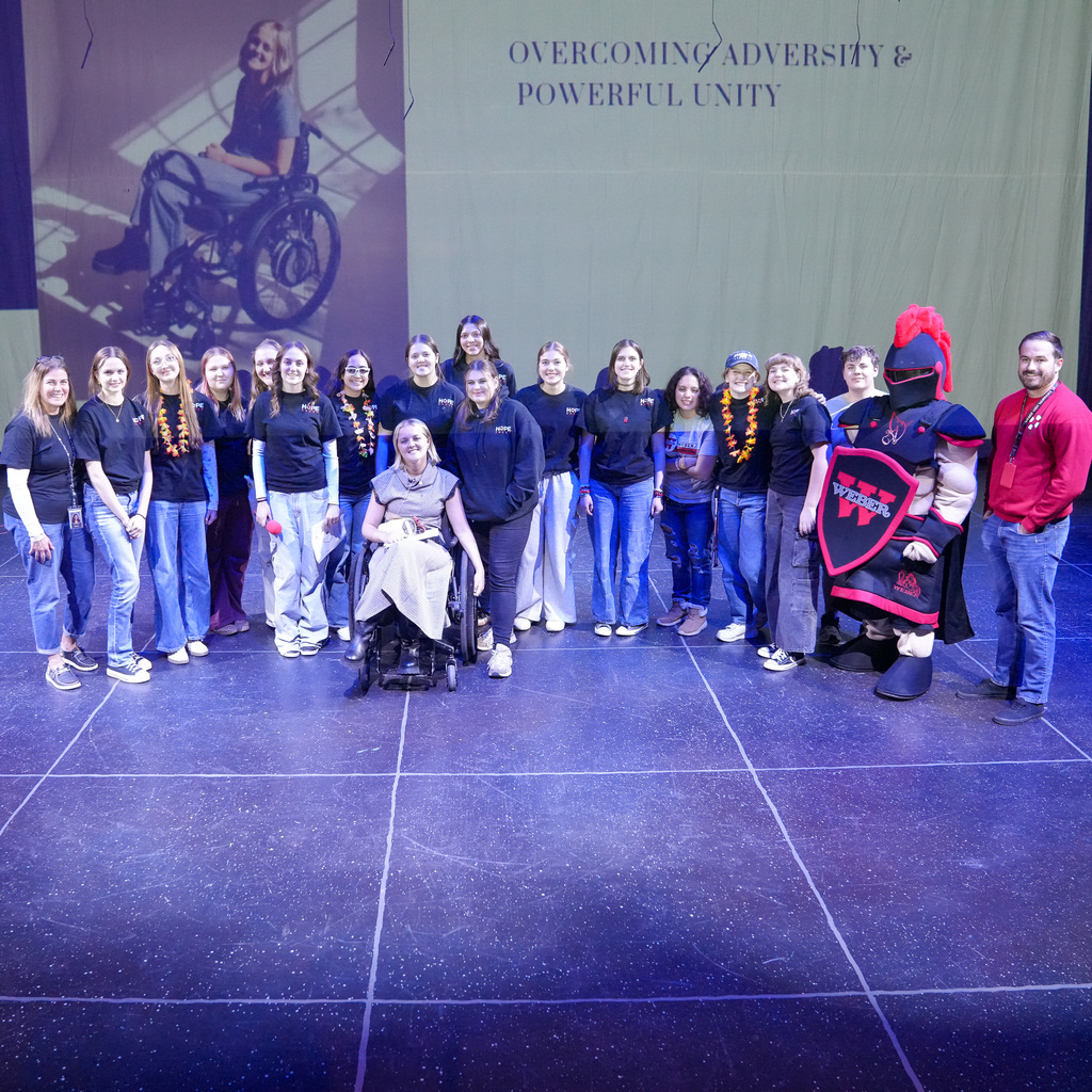 Wellness fair booths and participants
