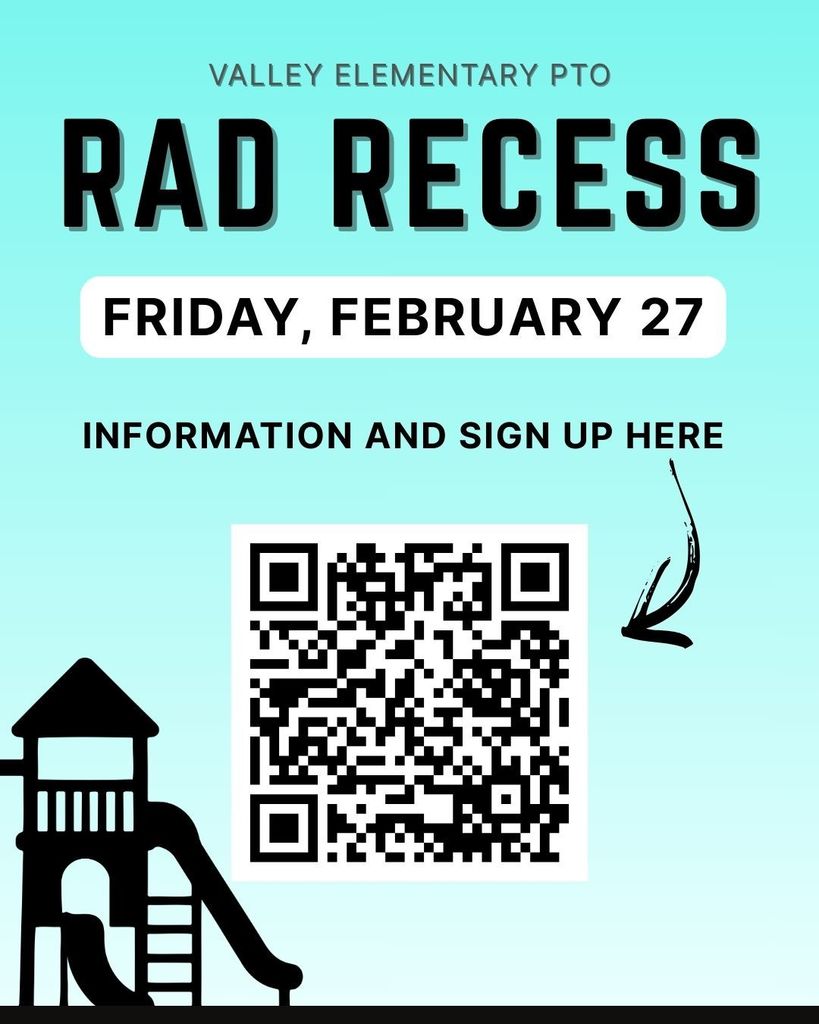 Rad Recess Flyer with QR Code for signup and information
