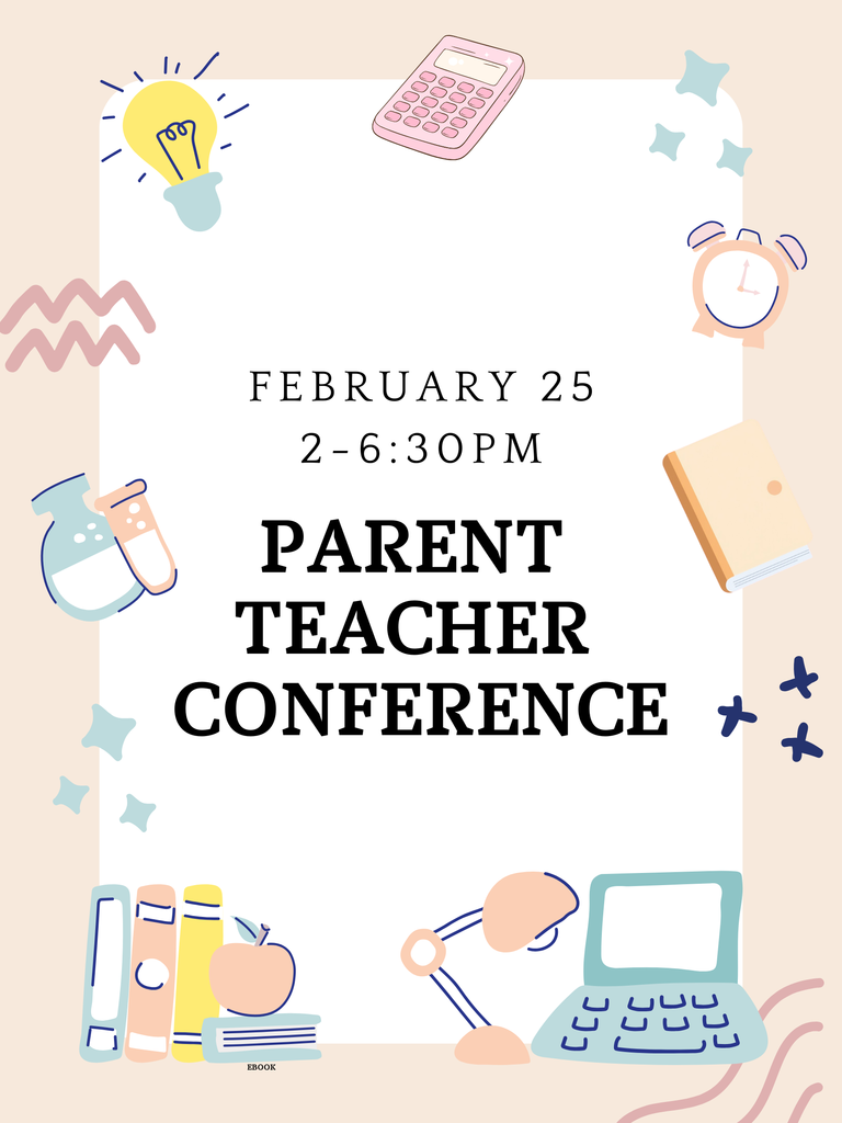 school supplies and text