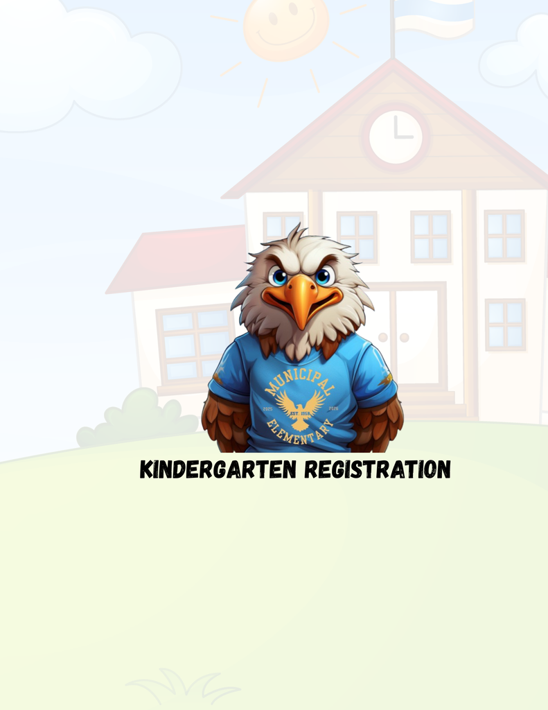 Kindergarten Registration with eagle logo