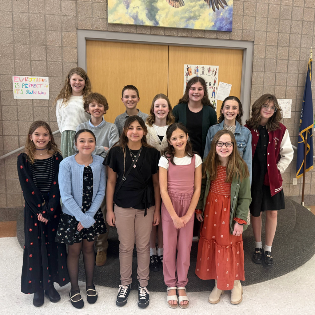 twelve elementary students