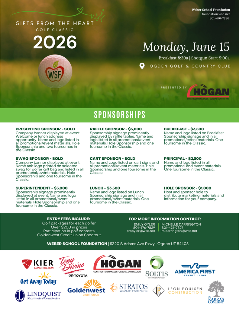 Our golf tournament is sold out!