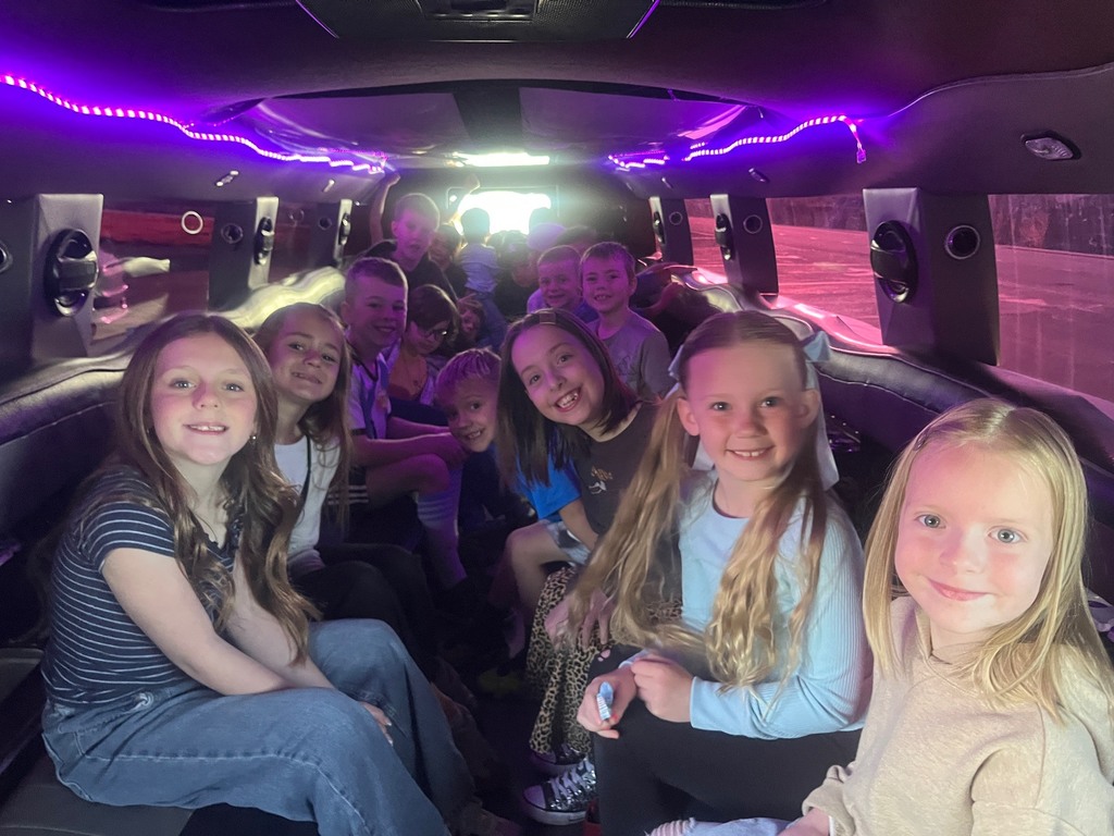 Limo ride with students