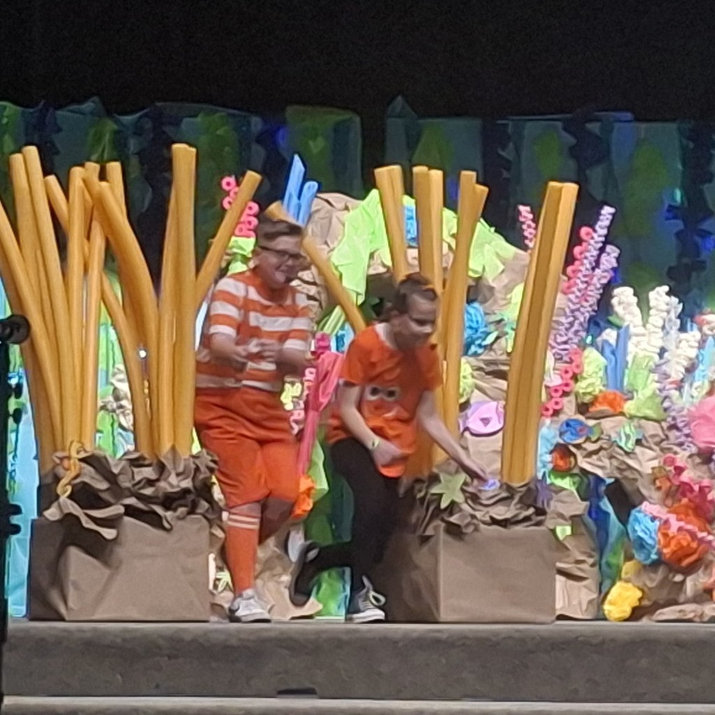 Nemo and his dad dancing