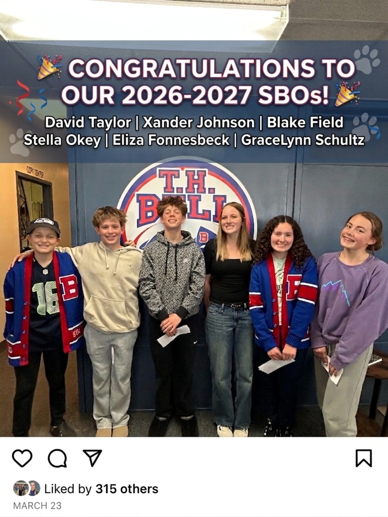 Gemini said Huge congratulations to David, Xander, Blake, Stella, Eliza, and Graclynn! That is an impressive lineup for the 2026-2027 school year.