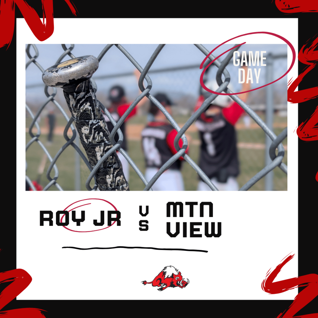 photo of a baseball bat, GAME Day roy jr vs Mountain View