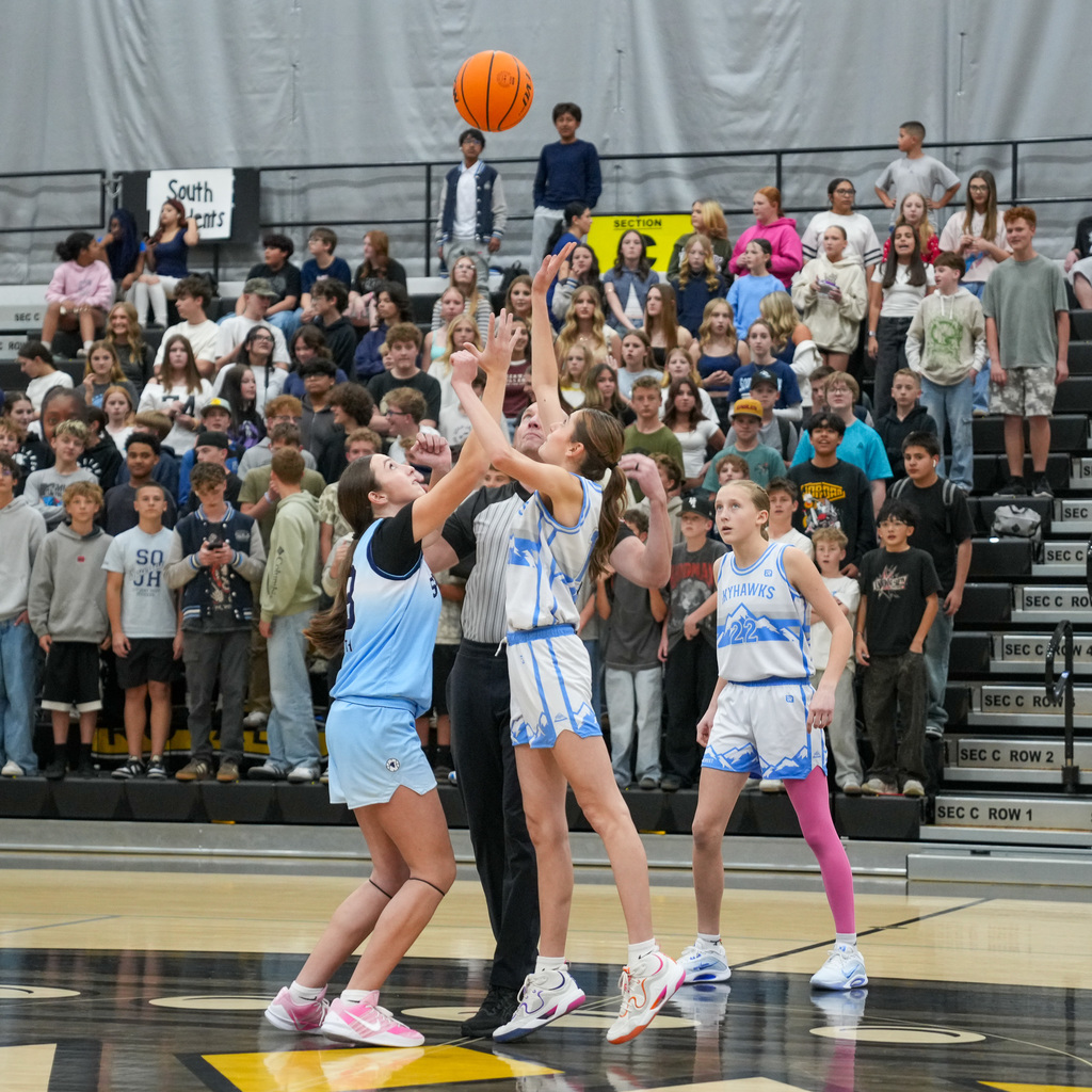 Girls junior high basketball championship players