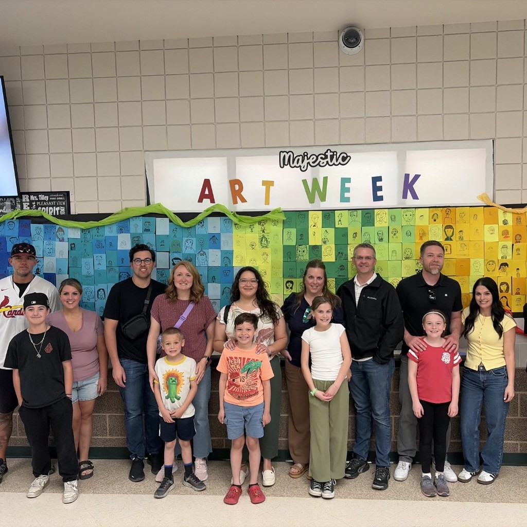 students of the month and their parenta