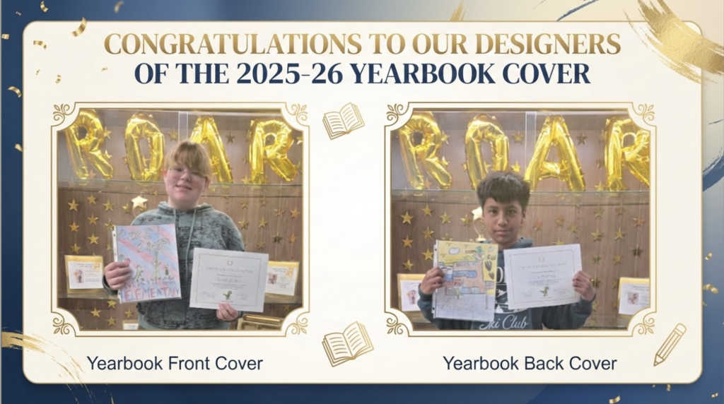 congratulations to our designers of the 25-26 yearbook covers