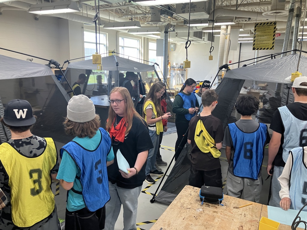 The long awaited day has arrived!! Drone aviation class has learned the basic laws, anatomy and physics needed in flight. They checked out a drone and are starting to master their ability to fly along with logging their flights information. In the coming weeks the challenges will increase in skill level as they master the basics. The jerseys are to help identify roles of the flight crew members and who is on which team. 