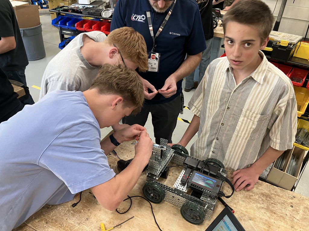 The Robotics and Automation class is working hard at building a winning robot for the Districts Mario Kart Competition. We have one more building day until the Competition on the 13th.  