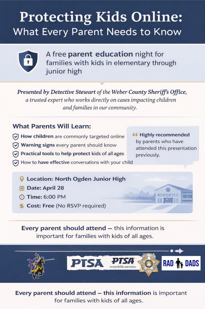 flyer about internet safety presentation 