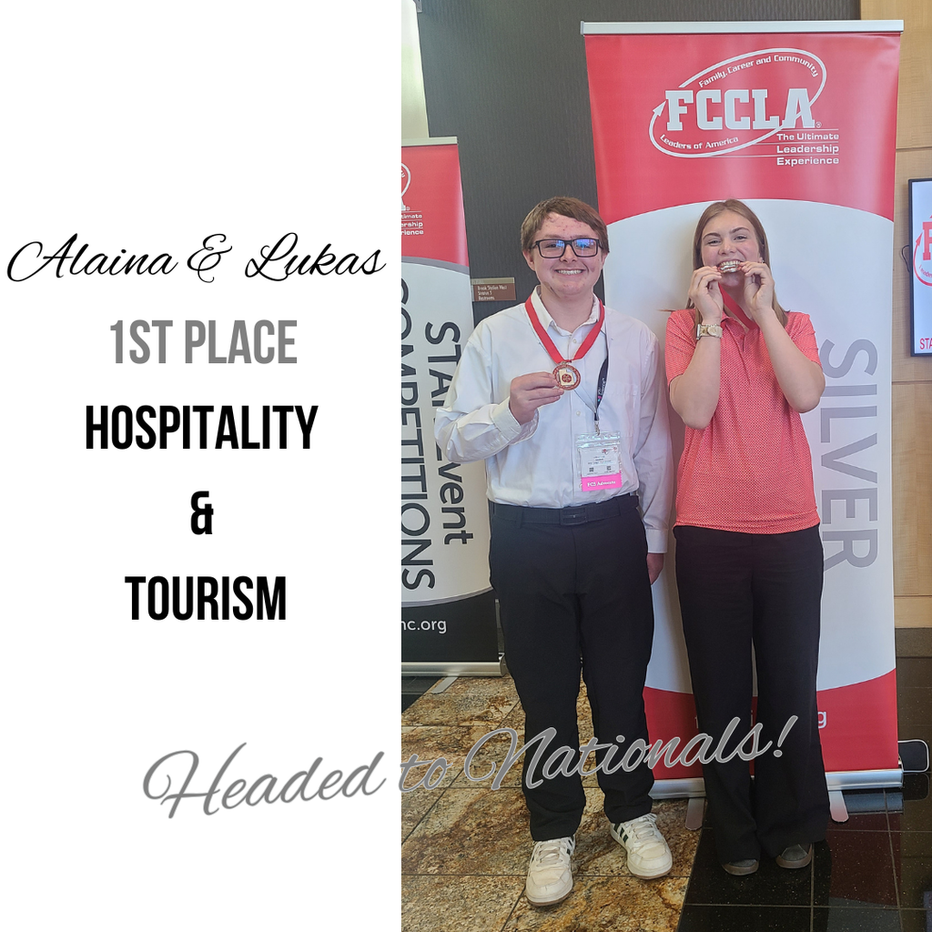 photographs of Roy Jr FCCLA members at the FCCLA state competition