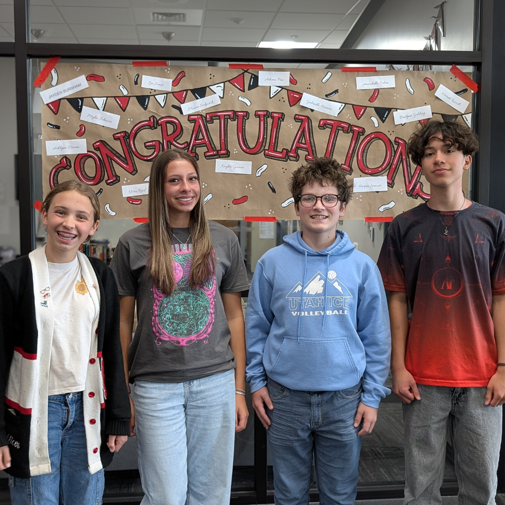 Photograph of Roy Jr students who are finalists in the Do The Write Thing Competition