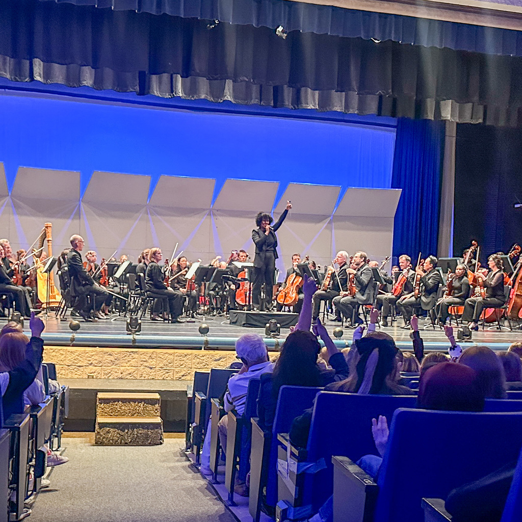 Students at a Utah Symphony field trip.