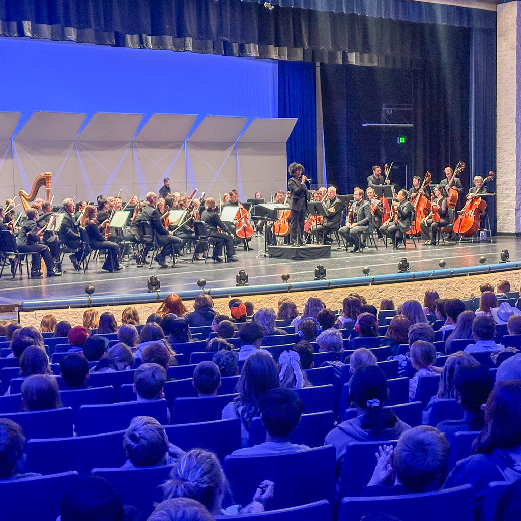 Students at a Utah Symphony field trip.
