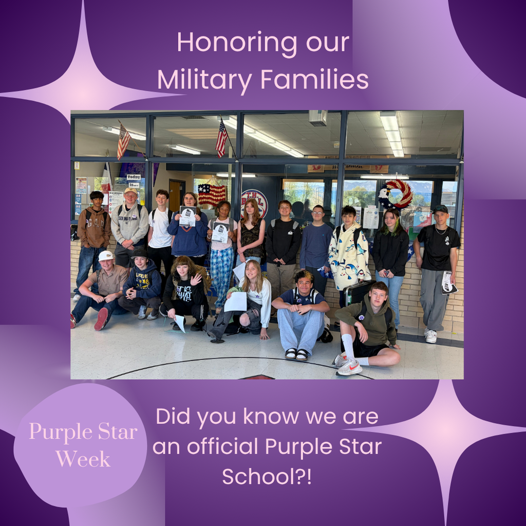 honoring our military families did you know we are an official purple star school? Purple star week 