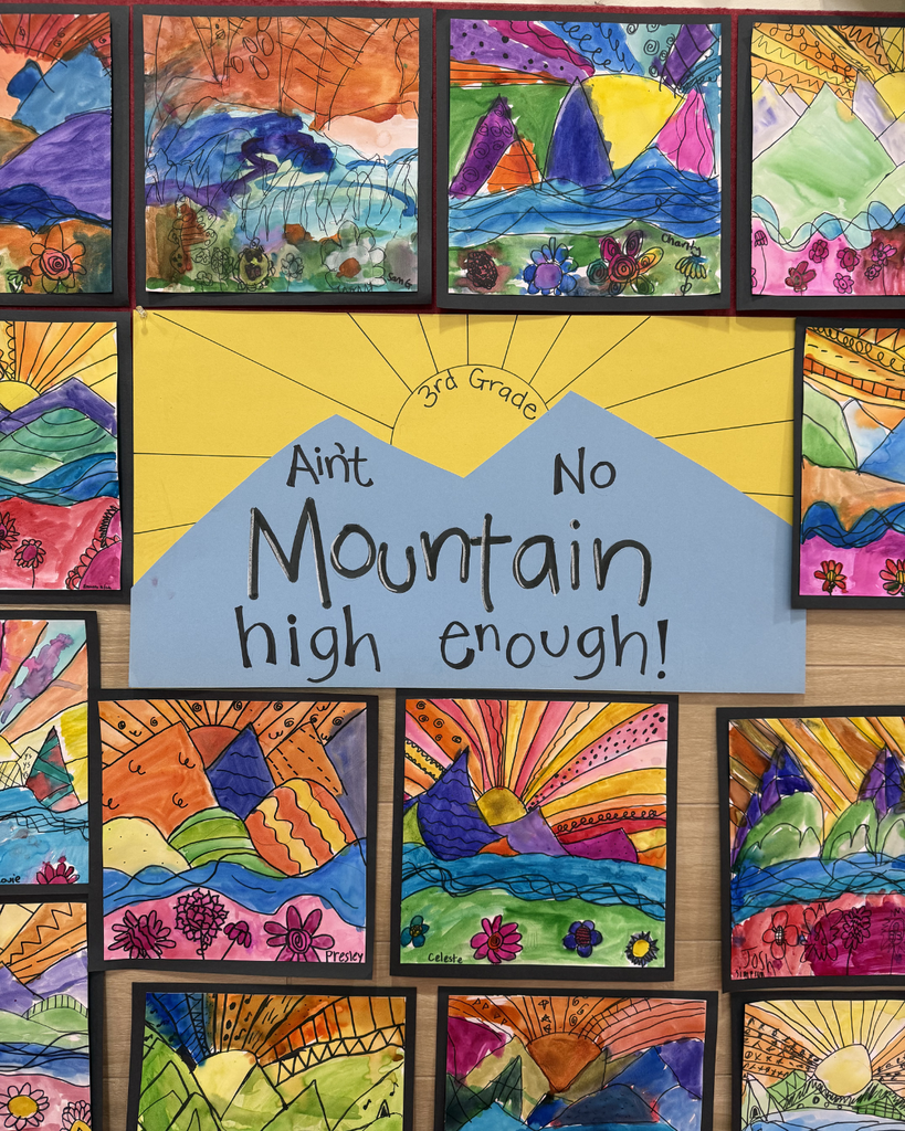 A vibrant series of clips showing students smiling and collaborating on colorful watercolor paintings. The scenes highlight their creative process and finished artwork made possible by Mrs. Reese and the BTS Foundation