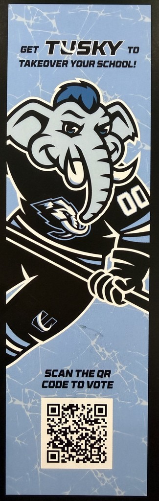 Tusky Takeover Mammoth QR Code to Vote