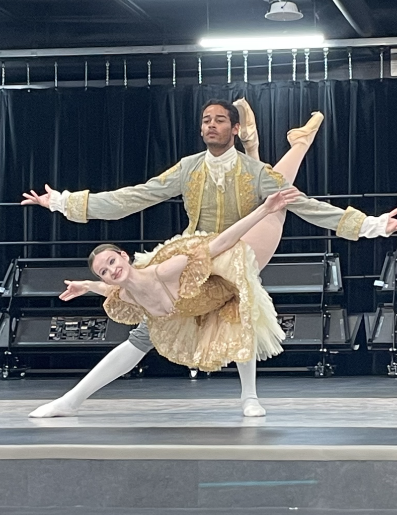 ballet dancers in a pose 
