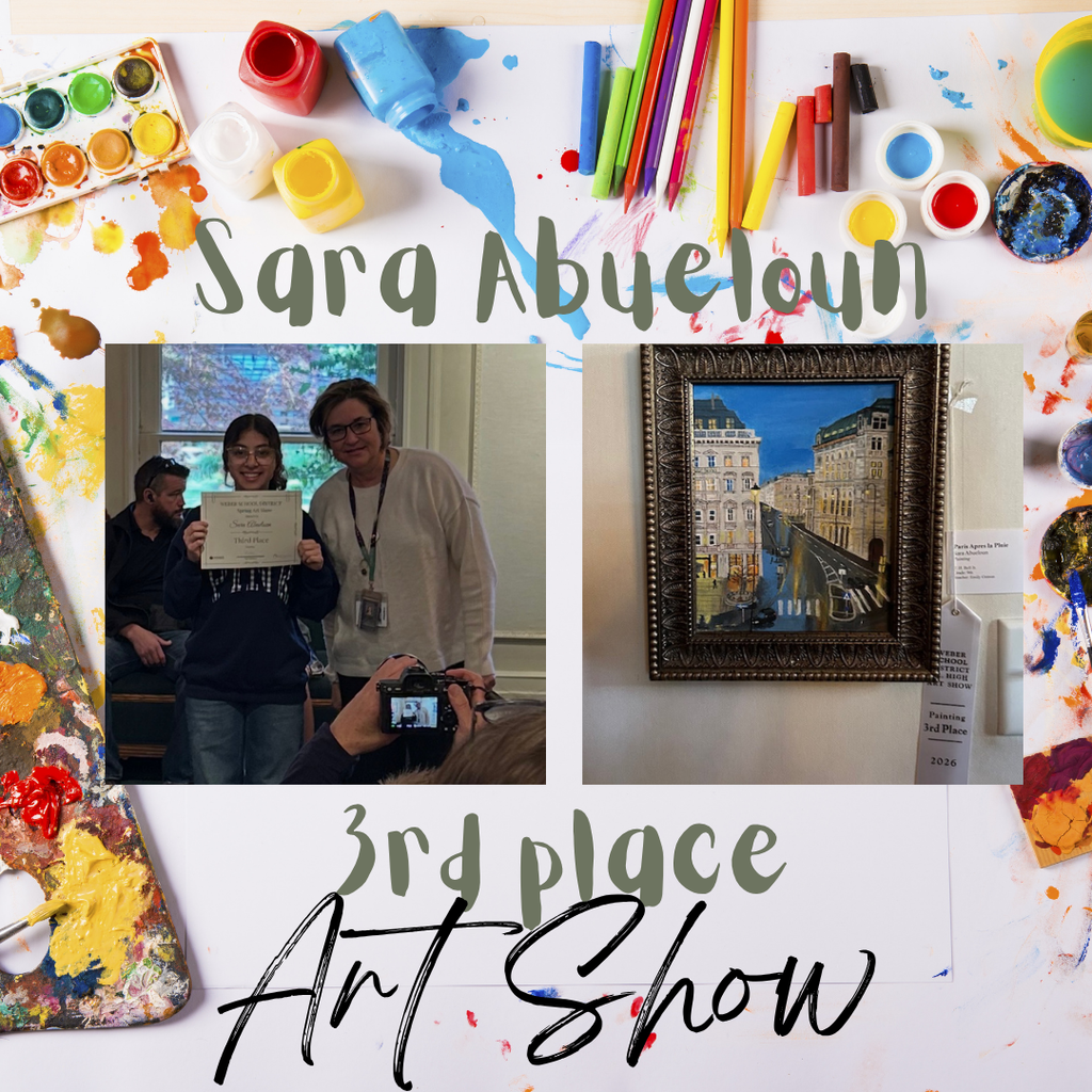 Sara Abueloun 3rd place art show 
