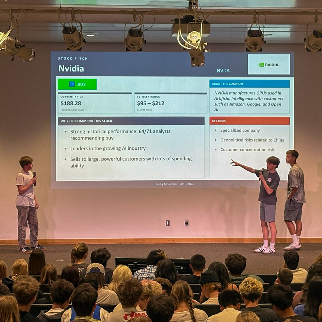 Students at Finance Day at Weber State University