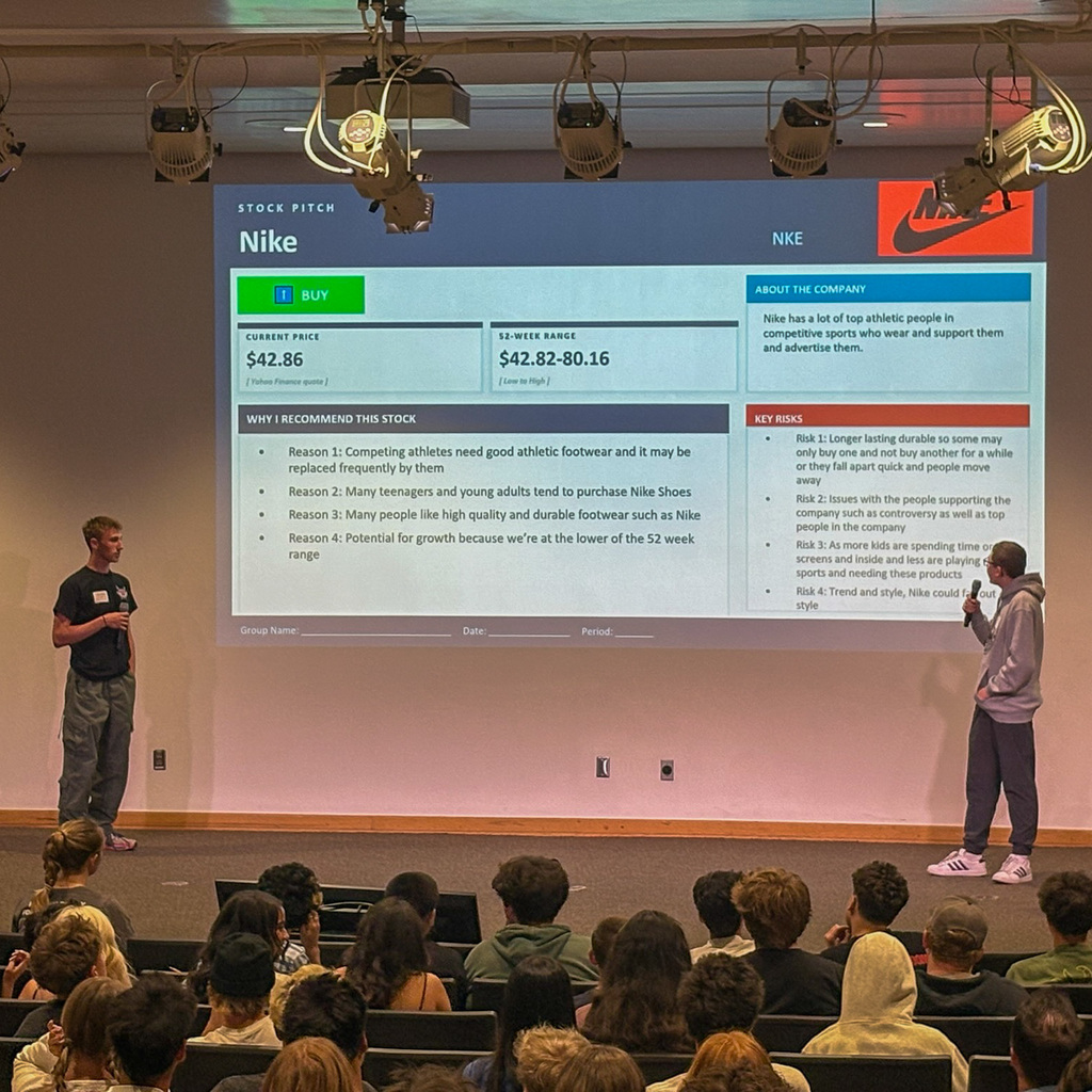 Students at Finance Day at Weber State University