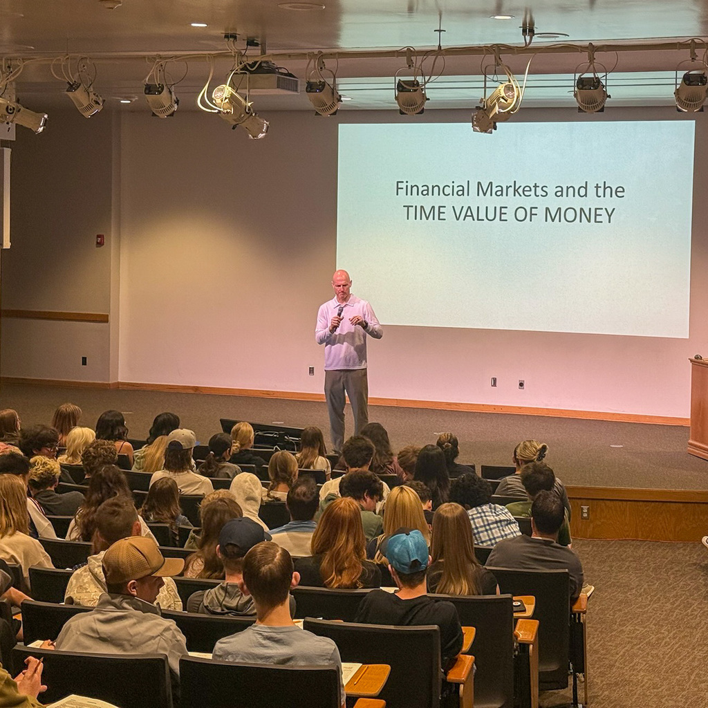 Students at Finance Day at Weber State University