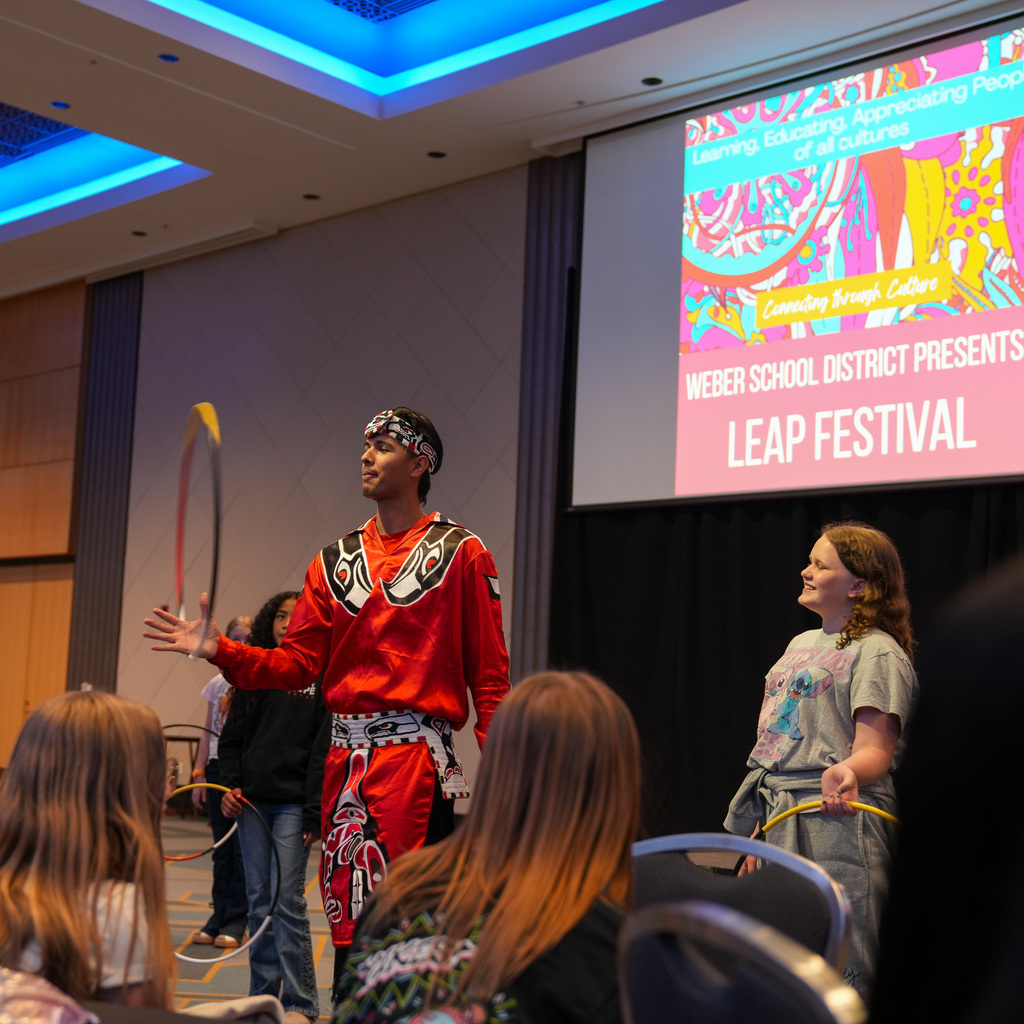 Performers at the LEAP festival.