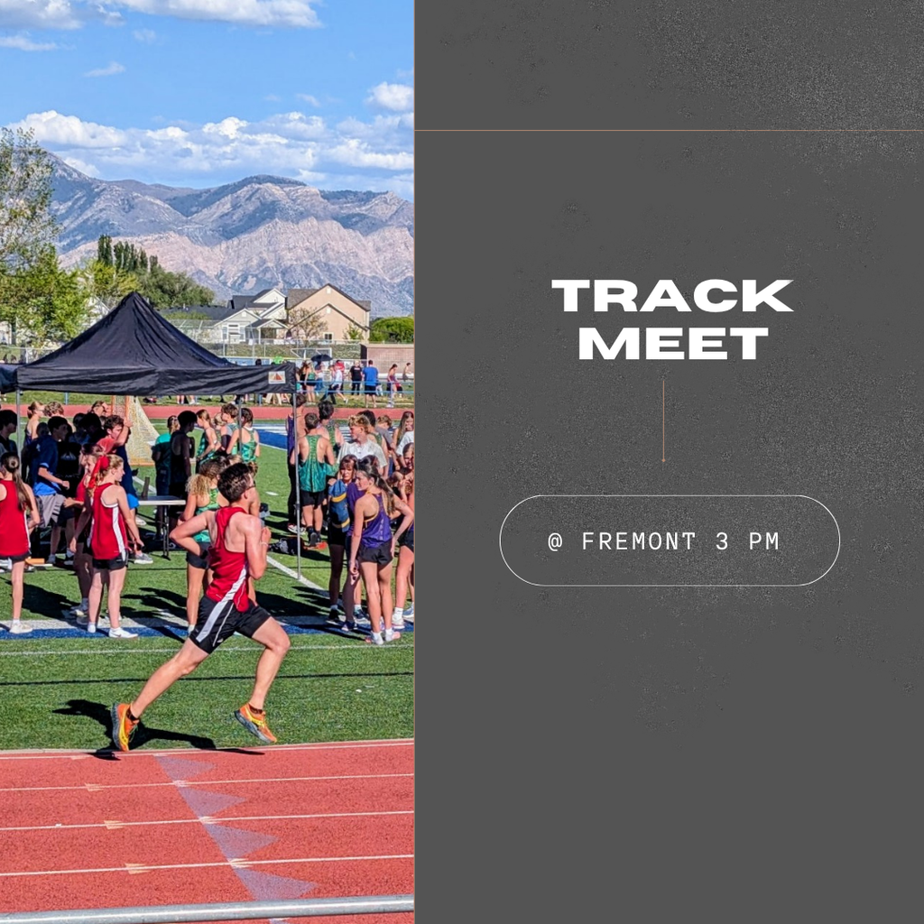 Photo of a Roy Jr Track runner finishing a race. Track Meet at Fremont 3 pm