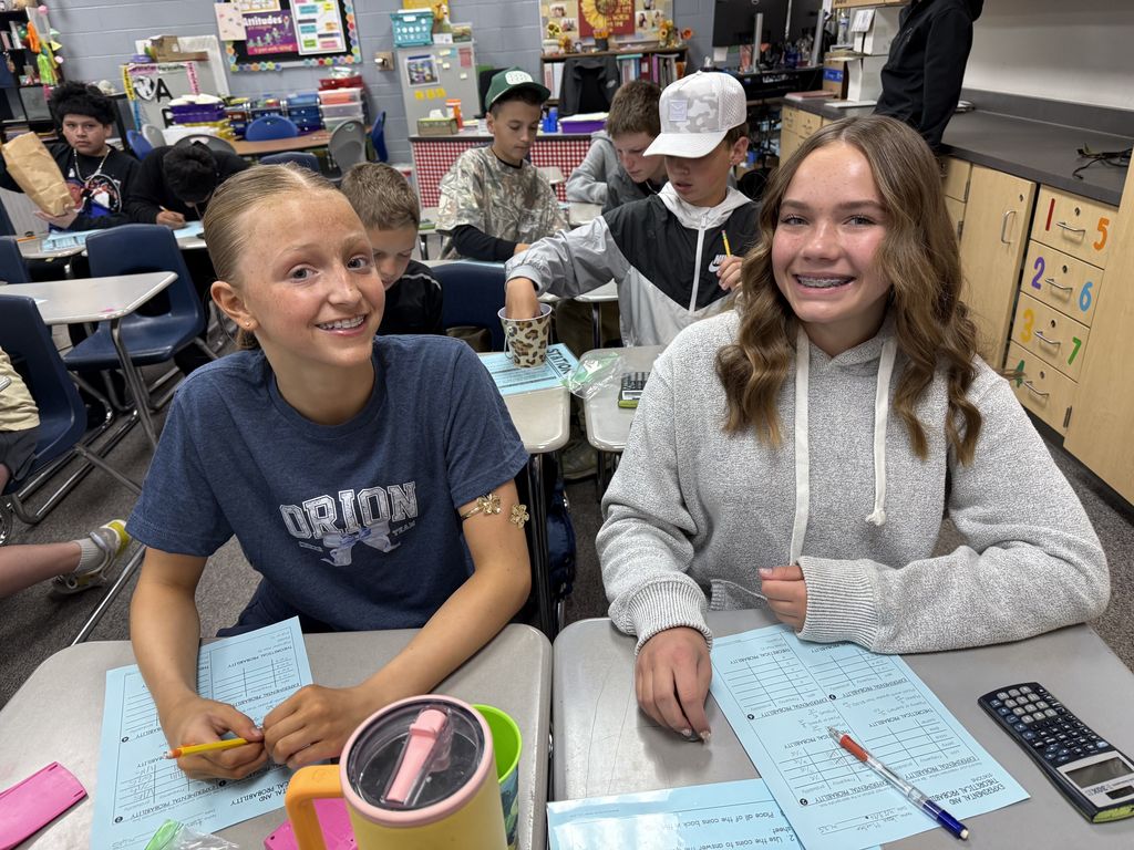 Our students really enjoyed fun activities with Probability doing all types of experiments and comparing results