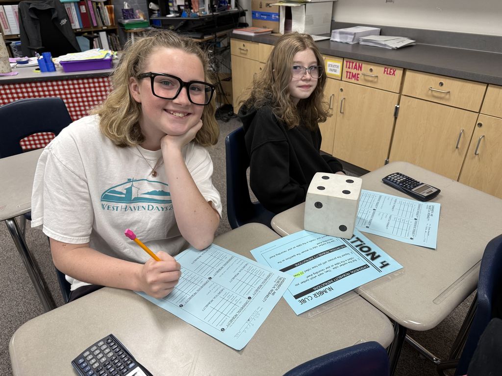 Our students really enjoyed fun activities with Probability doing all types of experiments and comparing results