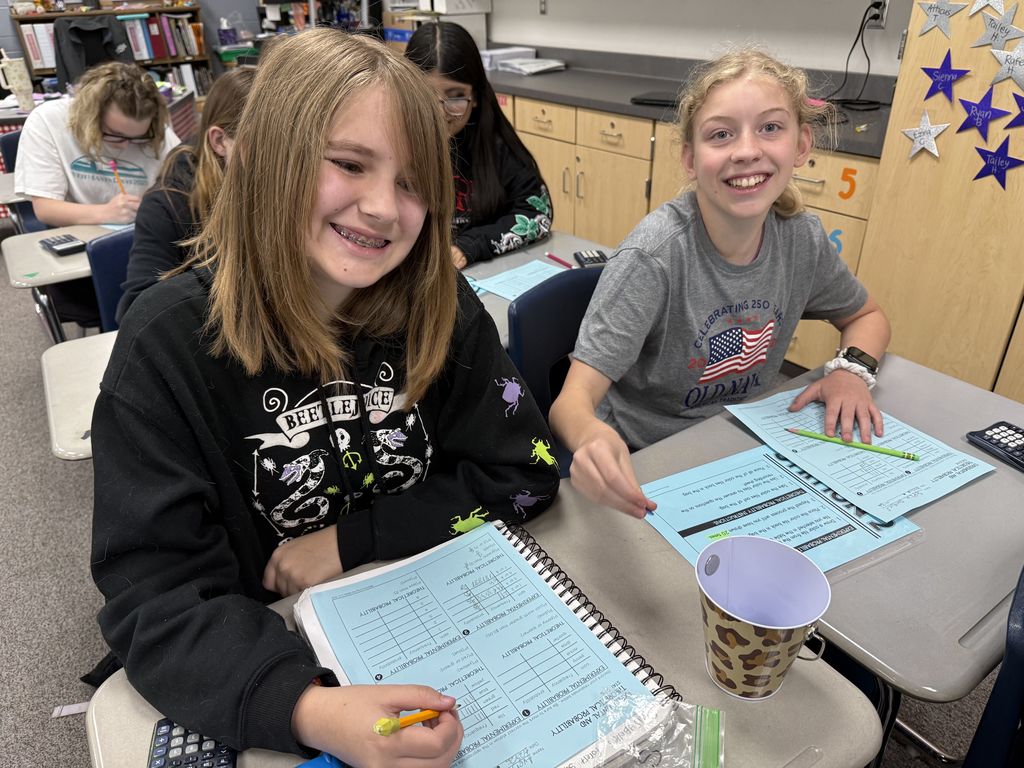 Our students really enjoyed fun activities with Probability doing all types of experiments and comparing results