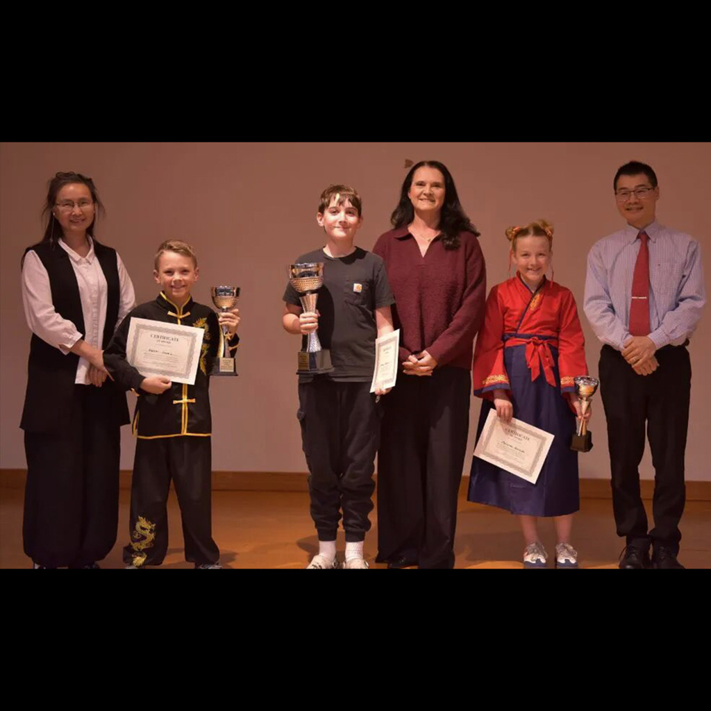 Chinese bridge competition students