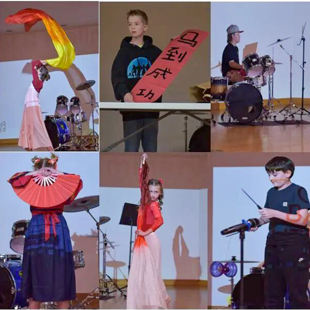 Chinese bridge competition students