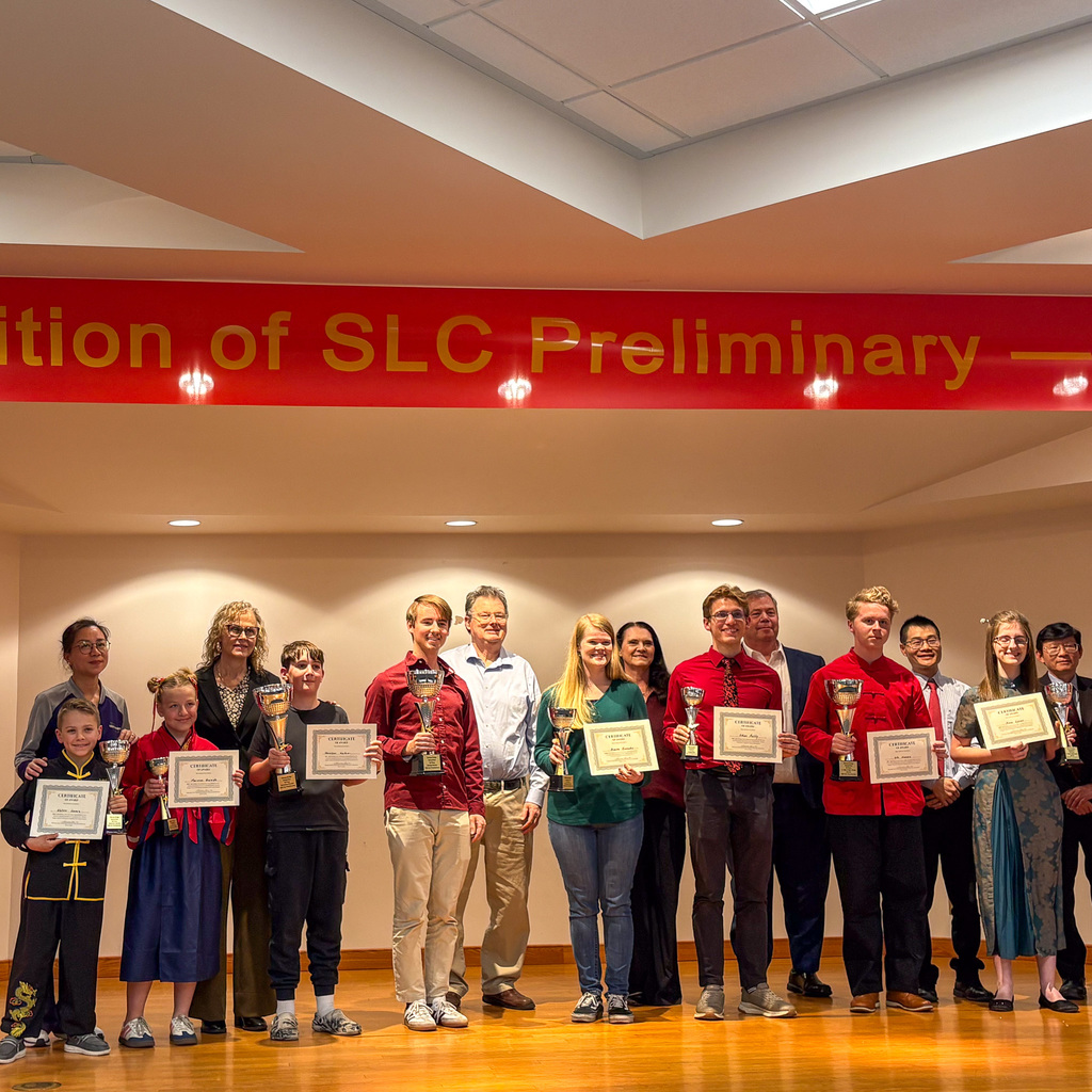 Chinese bridge competition students