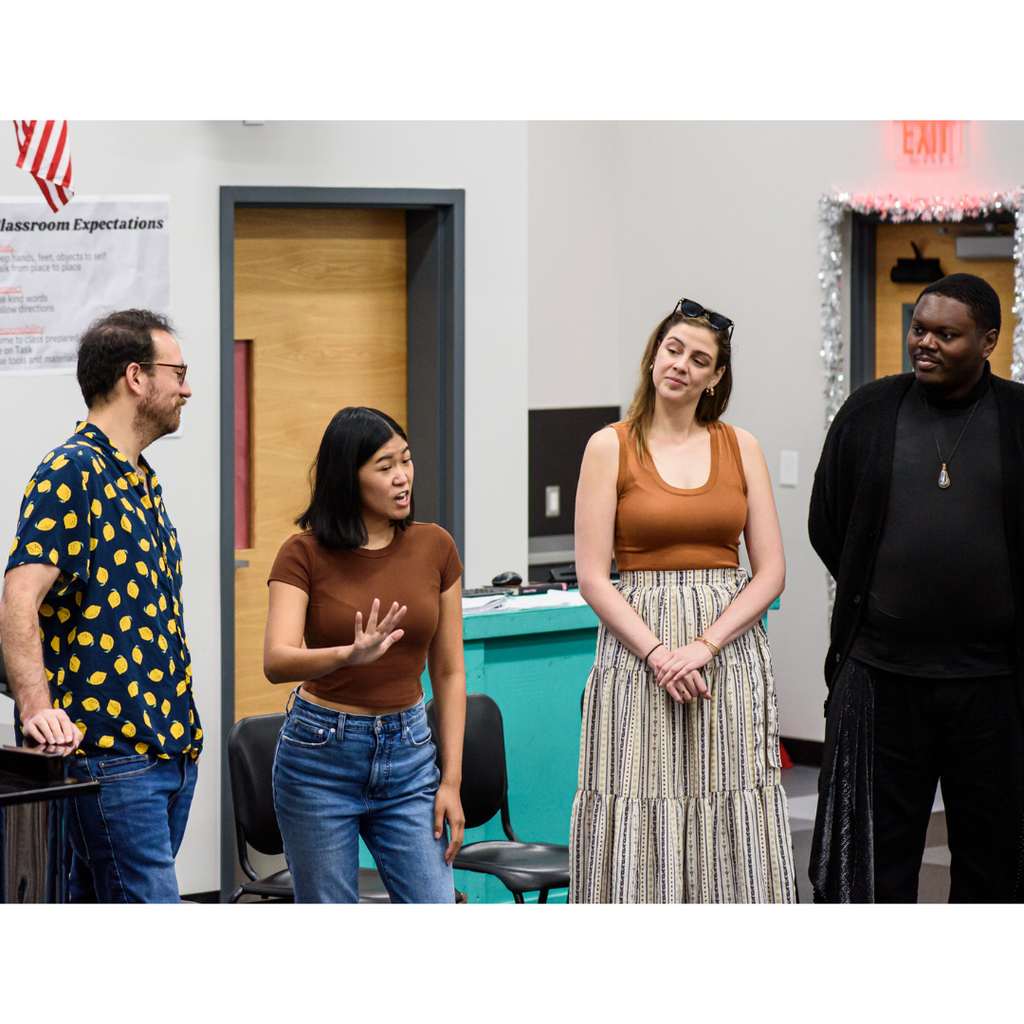 Photographs of Utah Resident Opera Artists from Opera Up Close performing at Roy Jr High.