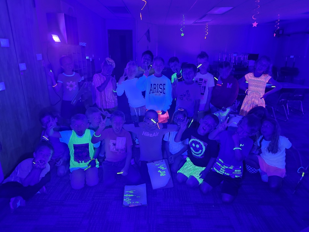 Neon day in first grade