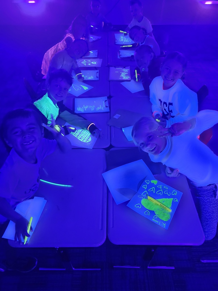 Neon day in first grade