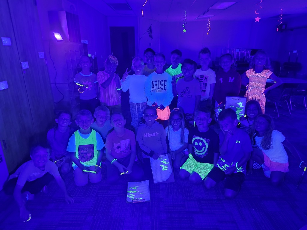 Neon day in first grade