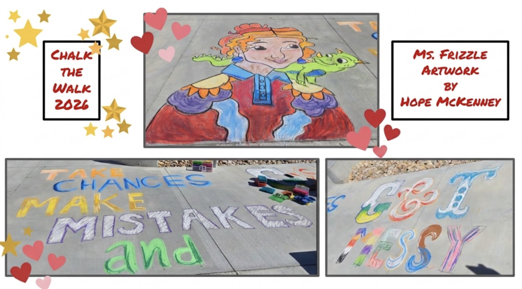 Amazing chalk artwork done by parents, students, and chalk artist Hope Mckenney 