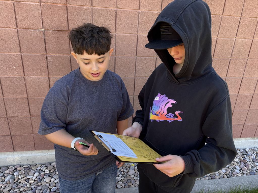 Our Math students solved probability questions to solve the mystery.  We all had a great time and it was fun to watch some of the students run from one station to another to get their next clue.