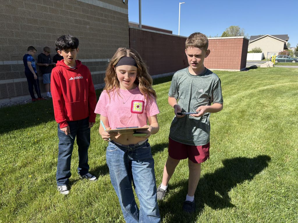 Our Math students solved probability questions to solve the mystery.  We all had a great time and it was fun to watch some of the students run from one station to another to get their next clue.