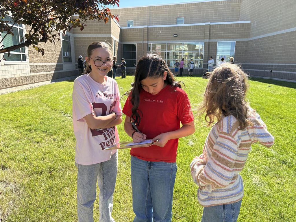 Our Math students solved probability questions to solve the mystery.  We all had a great time and it was fun to watch some of the students run from one station to another to get their next clue.