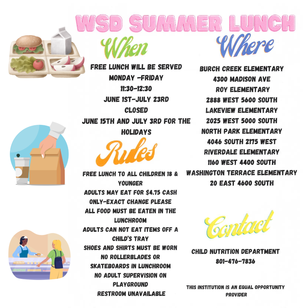 Summer Lunch in Weber School District