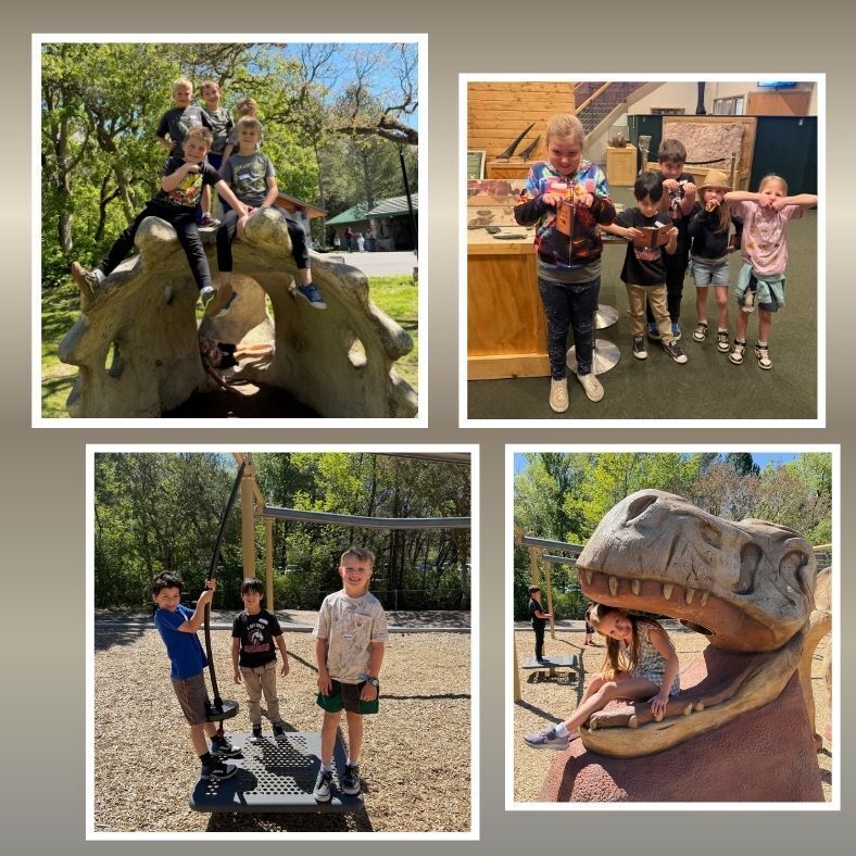 students by dinosaurs & park