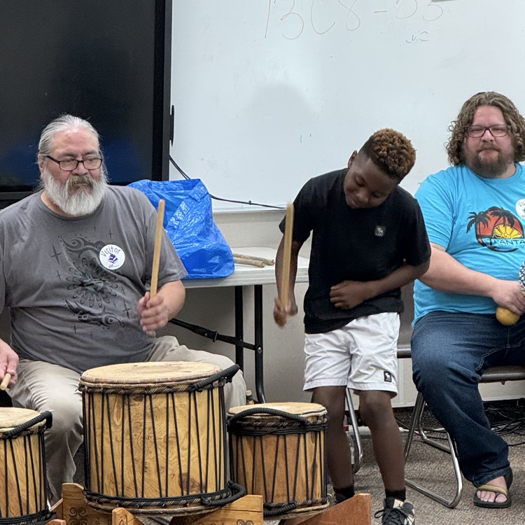 students and wsu percussion department 