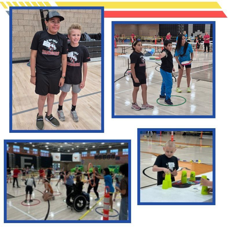 students participating at Iron kid