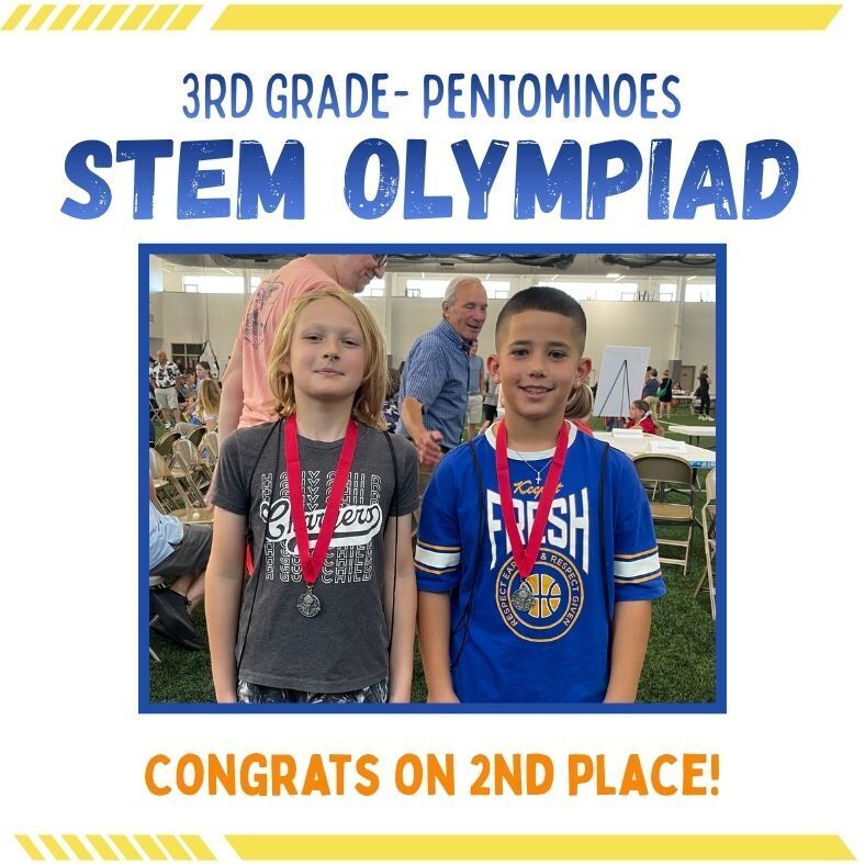 3rd grade pentominoes stem olympiad. congrats on 2nd place!